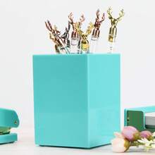 multibey 1pc Mint Green Acrylic Pen Holder, Healing Style Pen Pot Suitable For Office/Home/School - 1 Mint Green Pen Holder - View 4