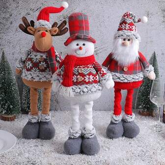 1 pieza Figura humana de pie ajustable para decoración del hogar, apta para todas las estaciones