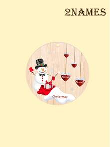 Custom Christmas Decorations With 1-8 Names, Personalized Christmas Tree Decorations, Customized Christmas Gifts, Customizable Text Christmas Ornaments, Diy Ornaments, Christmas, Garden, Acrylic, Ceramic, Wooden, Christmas Crafts, Snowman Pattern, Room Decor, Mom, Family