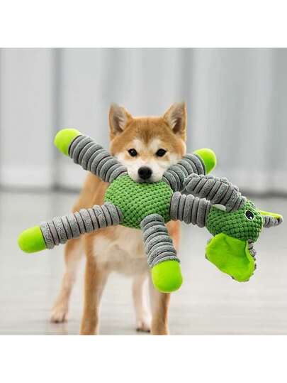 Durable Chew Toys For Dogs - Elephant, Bear, Pig Animal Shaped Squeaky Toys For Small Pets