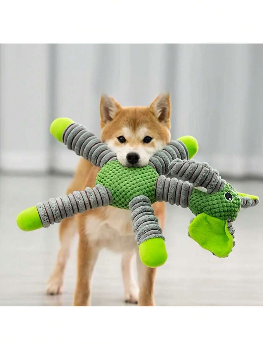 Durable Chew Toys For Dogs - Elephant, Bear, Pig Animal Shaped Squeaky Toys For Small Pets - Multicolor - View 1