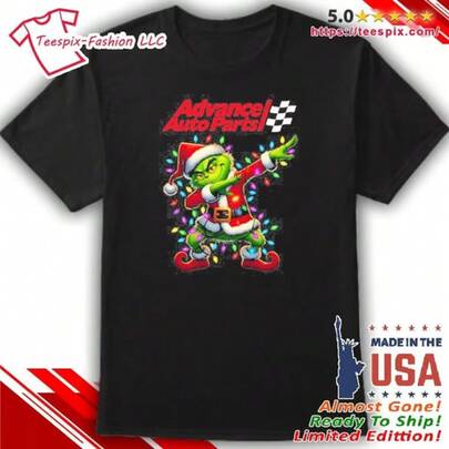 Advance Auto Parts Logo X  Dabbing Light Christmas T-Shirt