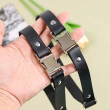 2 pièces Jarretière de jambe avec boucle gratuite, jarretières de cuisse ajustables noir pour les femmes lors de soirées - Noir - Voir 5