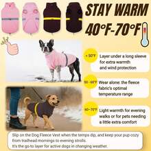 1pc 5-In-1 Multifunctional Dog Fleece Sweater, Pullover Dog Sweater With Leash Hole, Dog Jacket With Reflective Strips, Anti-Anxiety Vest, Suitable For Chihuahua, Yorkshire Terrier, Great Dane, St. Bernard And Other Small, Medium And Large Dog Breeds - Pink - View 8