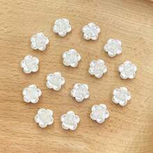 800颗白色亚克力珠套装（10个隔层）/ 50个领结 - DIY首饰制作、手链和项链工艺品 - 优质创意材料 - 白色 - 查看 9