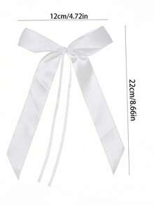 1PC Wedding Flower Basket, White Bow Faux Pearl Satin Flower Basket For Wedding Party Decoration, With Lovely Pearl Handle Bow, New Year Gift Home Decor Bridal Bouquet Centerpiece Valentine, Party Events, Ideal For Wedding Or Festival Decoration - Multicolor - View 7