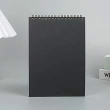 高级螺旋装订素描本 - 厚实方格艺术纸，适合绘画和书写，经久耐用，专用艺术素描本，带穿孔螺旋装订素描纸，空白马克笔垫