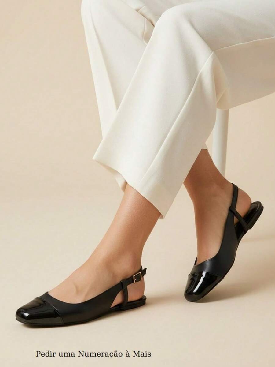 Women's Slingback Gold Comfort Sneakers - Black - View 1