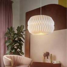 Modern Minimalist Creative Origami Lamp Shade - Designed Specifically For Pendant Lights In Living Room, Bedroom And Dining Room, Bringing Dynamic Lighting And Elegant Ambiance To Your Home. The Foldable Design Allows For Easy Storage And Reshaping As Needed, Suitable For Room Decor And Home Decoration. - Multicolor - View 4