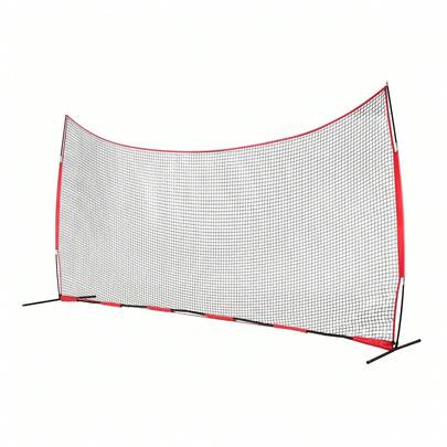 Barricade Backstop Net 20x10ft - Ball Sports Barrier Netting For Baseball, Softball, Soccer