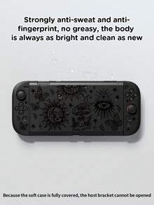 1 pieza Funda protectora con estampado de estrella oscura y luna, compatible con Switch2 (2025) / Switch NS / Switch OLED / Lite, accesorios compatibles con Switch / Switch 2 Gaming Console, juego completo que incluye bolsa de almacenamiento, ranura para tarjetas, base, mejor regalo compatible con jugadores de Switch - multicolor - Ver 6