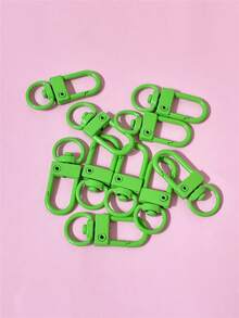 10pcs/30pcs Metal Lobster Claw Clasp, Swivel Keychain Clip Hook, DIY Keychain Craft, Jewelry Making Connector, Random Color - Keychain Claw Buckle - View 15