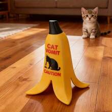 Banana Peel Edition Caution Sign, Creative Cat Design - Cat Style - View 1