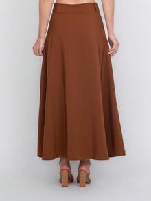 Tailored Skirt With Belt Loops (Without Belt) Code: 3010 - 駝色 - 查看 9