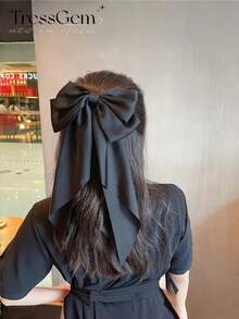 1 قطعة/2 قطعة/4 قطع مشابك شعر فيونكة سوداء كبيرة عصرية، إكسسوارات شعر جميلة للفتيات، مشابك شعر فيونكة أنيقة للاستخدام اليومي، التنقل، الملابس الكاجوال، مشابك شعر، دبابيس شعر، مشابك شعر