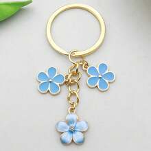 1-3pcs Fresh Minimalist Artificial Flower Keychains, Casual Cute Sakura Combination Key Chains, Great As Small Gifts For Friends, Excellent Decoration For Car Keys, Earphones, Phones