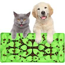 Tapete de Silicona para Perros, Sin BPA, Alfombrilla de Alimentación Lenta para Mascotas con Ventosas, Almohadilla para, para Aliviar la Reducir el Aburrimiento de Perros y Gatos - 1 - Ver 1