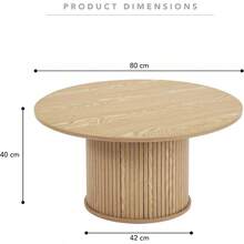 Cooper And Co. Haven 80cm Coffee Table Natural - Medium - View 3