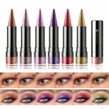YOUNG VISION 1pc Multifunctional Pointed Pearl Shimmer Lip Liner Pencil - Lipstick, Eyeshadow, Eyeliner, Lip Shaping, Suitable For Daily, Party, Stage, Bonfire Night, Christmas, Thanksgiving, Valentine's Day, Lip Makeup Gift For Friends, Girlfriend - 彩色 - 查看 7