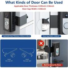 AWYYKIMILAR Anti-Theft Video Doorbell Mount Compatible With Ring/Blink Wireless Video Doorbell Adjustable Mounting Bracket Accessories For Houses Apartments Businesses Not For Security Door - màu đen - Xem 3