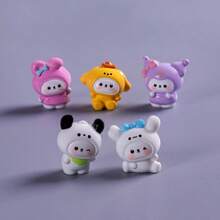 صندوق أعمى لدمية الدب الشخصية الكيوت من سانريو، إكسسوارات ديكور منظر طبيعي مصغر، مناسبة للسيارة والمكتب