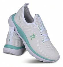 Women's Casual Orthopedic Running Shoes For Gym, Training, And Walking - White/Green - View 5