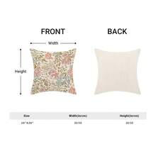 Spring Pink Floral Pillow Covers 20x20 Inch Set Of 2, Cute Flower Pattern Outdoor Decorative Wildflowers Throw Pillows Watercolor Couch Cushion Case For Chair Sofa Bedroom Living Room,20inchx20inch(Packof2),A1 - A1 - 查看 6