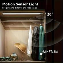 2 Pack Indoor Sensor Lights, Wireless Magnetic USB Rechargeable Night Lights, 3 Color Temperatures, Suitable For Wardrobe, Hallway, Locker, Bedside Lighting, Motion Sensor Cabinet Lights Suitable For Cabinets, Shelf Decoration - Multicolor - View 7