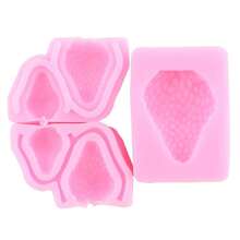 3D Strawberry Silicone Molds Strawberry Flowers Fondant Molds For Cake Decorating Chocolate Candy Cupcake Topper Decorating Polymer Clay Set Of 4,StyleC - Phong cáchC - Xem 9