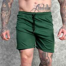 Set Of 3 Men's 2-In-1 DryFit Shorts For Running, Gym, Training, And Running With Cell Phone Pocket - 3 Green - View 4