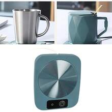 Haofy Calentador de café Inteligente con Temperatura Constante, Calentador de Tazas Portátil Alimentado por USB, Calentador de Tazas de Escritorio, Calentador de Tazas (Verde) - Verde - Ver 12