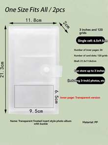 1 件/3 英寸迷你相册照片卡活页夹，适用于 Inst Ax Mini LiPlay EVO 7s 8 8+ 9 11 25 26 50s 70 90 胶片、Snap Snap Touch PIC-300 Z2300 Mint Zip 即时相机打印机 返校、返校、学校用品 - 無色 - 查看 12
