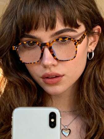 1 pieza Gafas de moda multicolor con estilo, estilo europeo y americano adecuado para la vida diaria, salidas, fiestas, viajes, todas las estaciones