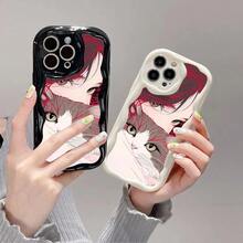 Funda de Teléfono Suave con Impresión de Olas Crema para X a la Serie 16, Funda de Teléfono a Prueba de Golpes, Regalo Lindo para Chicas, Funda de Teléfono con Olas Crema, Funda de Teléfono de Navidad, Funda de Teléfono de Halloween, Funda de Teléfono Linda, Regalo de Vacaciones, Diseño de Moda, Funda Elegante, Impresión, Funda Duradera, Cubierta a Prueba de Golpes, Amantes de, Chicas Adolescentes - Negro - Ver 9
