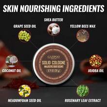 MAJESTIC OUD SCENT 固体香膏 - 约会和社交场合的迷人香氛，不含防腐剂的液体配方，理想的男士礼物，旅行装信息素香膏，信息素 | 活力香氛 | 方便携带 - SOLID COLOSNE/20g - 查看 4