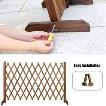 Senmeo 70x200cm(27.6x78.7") Pressure-Treated Wooden Pet Gate (Extendable), Indoor/Outdoor Fence - Christmas Pet Essential - 原木色 - 查看 8