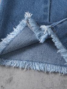 1pc Tween Girls' Casual Distressed Straight Leg Jeans, & Comfortable