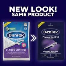 Dentek Comfort Clean Floss Picks | Silky Ribbon Floss to Remove & Plaque | 150 Picks | Pack of 3(75 Count (Pack of 1) Hilo dental cruzado) - Multicolor - Ver 2