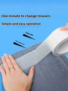 Hemming Tape For Pants, Hemming Tape For Pants, Self-Adhesive No-Cut Hem Length Adjustment Stickers,No Sewing Ironing Hem Tape For Curtains, Dress, Jeans, Clothing, Rug, Carpet, Arts - Multicolor - View 3