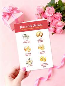 Funny Cheesy Valentine's Day Card - Playful Cheese-Themed Card With Envelope | Perfect For Him/Her, Husband, Wife, Fiancé - Hilarious Anniversary & Romantic Birthday Card - Ideal Valentine's Day Gift-1PC - Multicolor - View 9