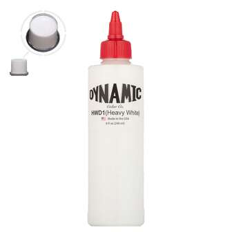 8盎司（240毫升）专业白色纹身墨水，用于勾勒轮廓、阴影和混合高品质黑色纹身用品