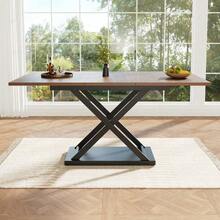 Dining Tables - Walnut+Black + MDF+Metal - View 5