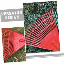 Grass Rake Tools Yard Rake Heavy Duty Lightweight Yard Rake Grounds Keeper Rake Rakes for Lawns Pine Needle Rake Garden Rake Lawn Tool Leaf Rake Red Artificial Grass Manual PlasticGarden Rakes