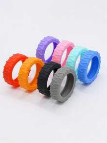 8个硅胶行李箱轮保护套，静音减震轮套，运动风格旅行配件 - 易于安装和清洁（直径5厘米） - 彩色 - 查看 4