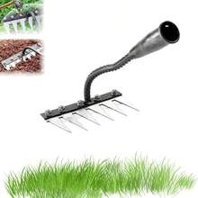 Iron Rake for Gardening and WeedingIronrake The Heavy-Duty Iron Weeding Rake Carbon Steel Garden Weeding Rakes 6ToothGarden Rakes - 6 dientes - Ver 1