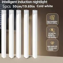 Bộ 5 đèn cảm biến chuyển động, đèn ngủ dạng thanh cho phòng ngủ, đèn LED sạc USB, thích hợp cho phòng ngủ, tủ, kệ, hành lang và cầu thang, kích thước 19.69 inch/11.81 inch/7.87 inch/3.94 inch, ánh sáng ấm/ánh sáng trắng. - 5 cái - Xem 14
