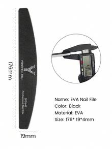 YOKEFELLOW 10pcs Professional Nail Files, Crescent Shape 180/240 Grit Black Emery Boards For Acrylic & Natural Nails - Quickly Shape And Reusable Manicure Pedicure Tools For Home & Salon Use - Black - View 9
