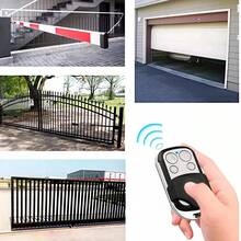 Llavero De Control Remoto Inalámbrico, 4 Controles Universales Para Puertas 433 Mhz Clonador, Control Remoto De Clonación Universal, Para Controlar Tus Dispositivos Coches Casas, Mando Garaje Universal - Negro - Ver 4