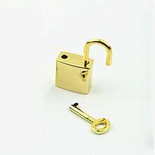 Mini Archaize Padlocks Key Lock With Key For Jewelry Box Storage Box Diary Book - Multicolor - View 14