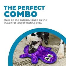 Outward Hound Durablez Stuffing-Free Squeaky Interactive Dog Toy, Tough Pl 11ush, Gecko, Purple, Medium,Medium(Packof1),PurpleGecko - PurpleGecko - View 3